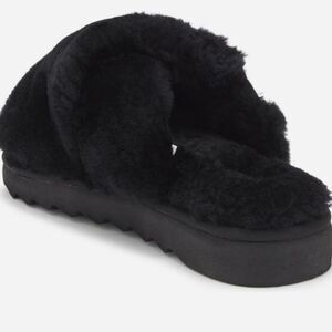 Cozy Black Genuine- Shearling  Ourdoor Indoor Shoes